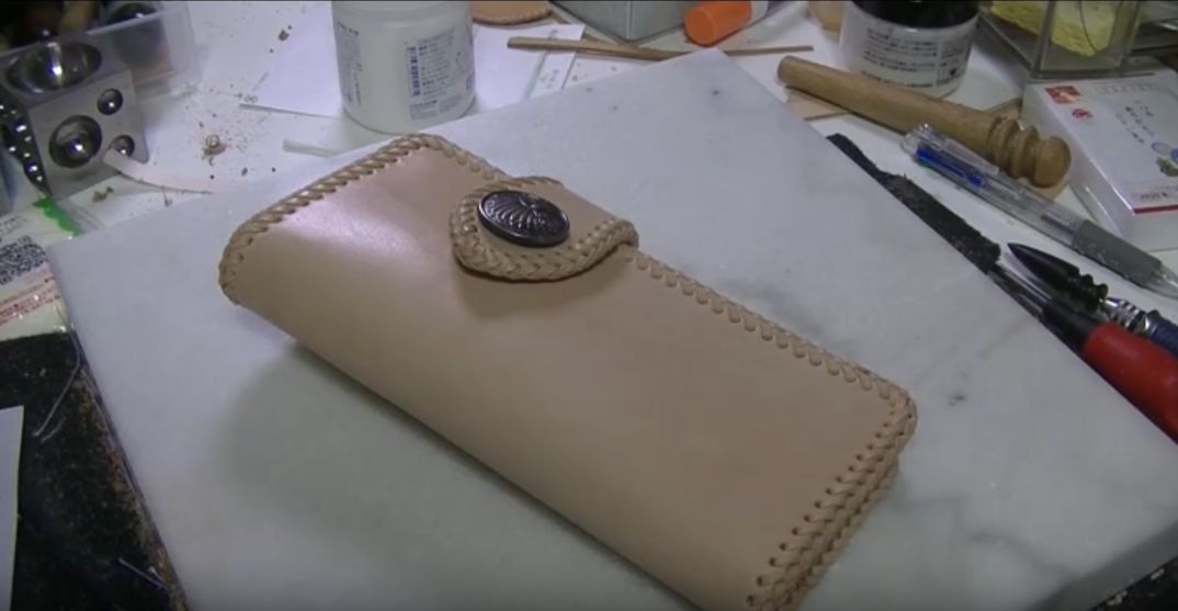 バイカーズウォレットの完成写真