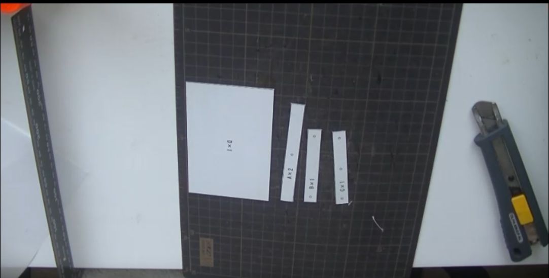 切り出した各型紙