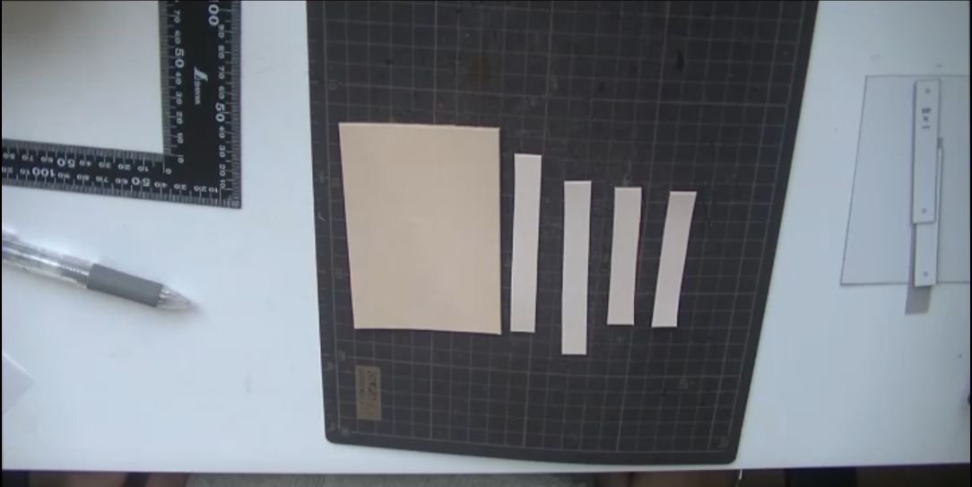 切った革の様子