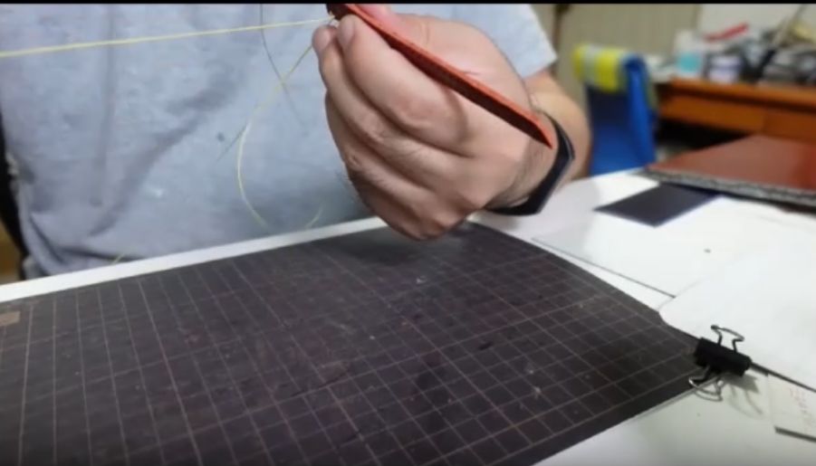 フラップを縫う