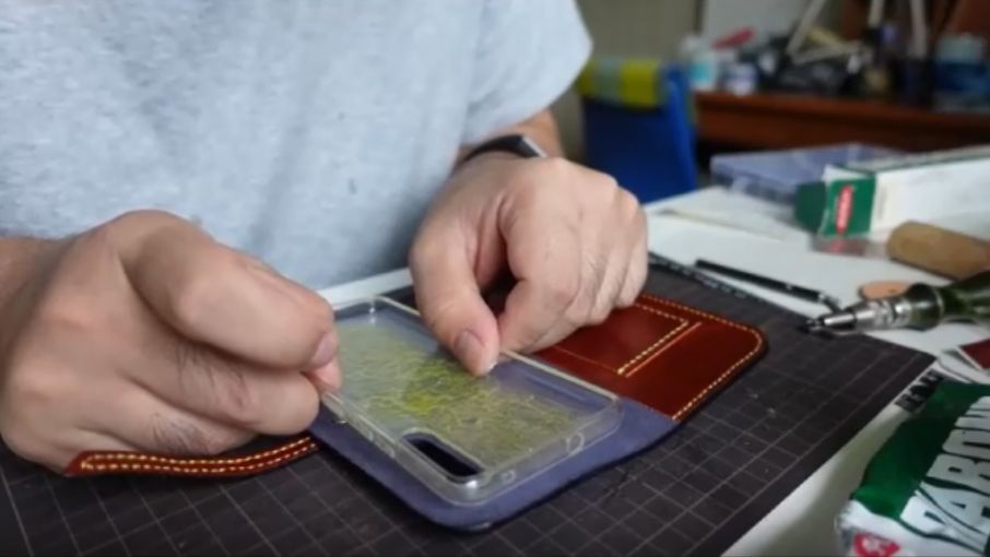 ソフトケース貼り付け