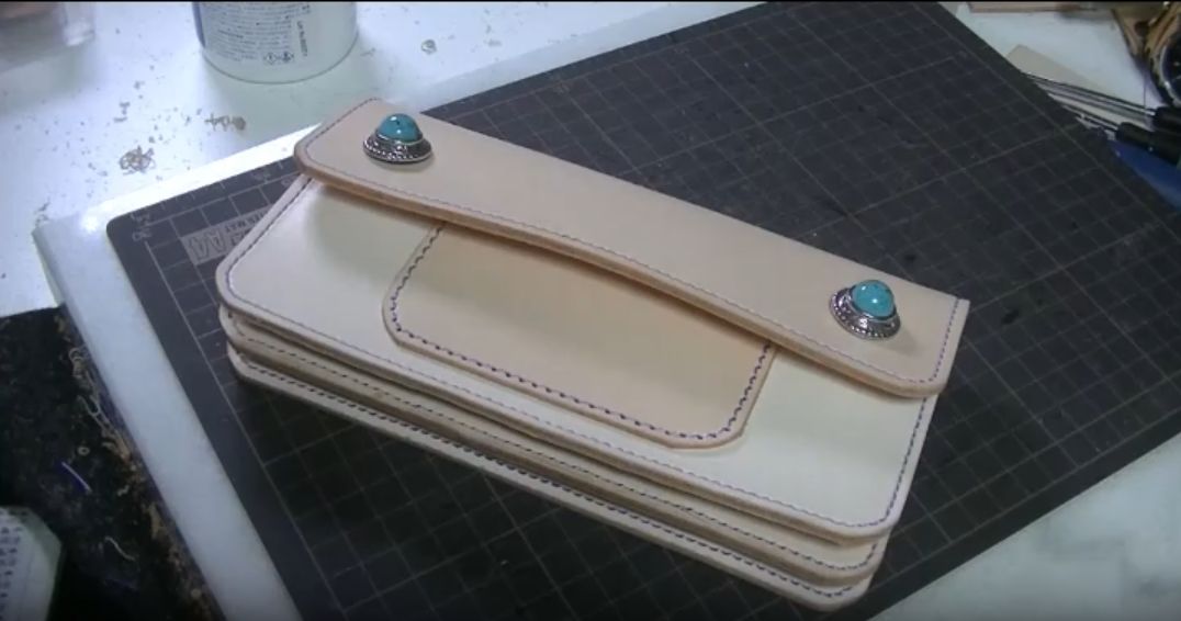 トラッカーウォレットの完成写真