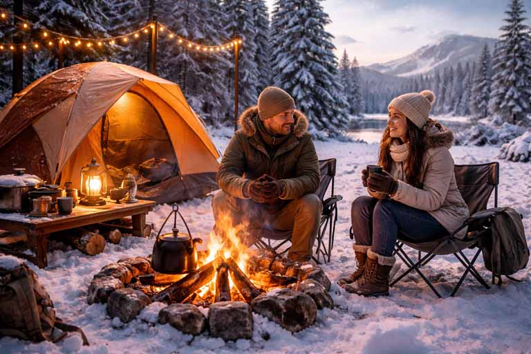 寒冷期キャンプのイメージ写真